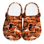custom baltimore orioles snowy hills clogs best selling