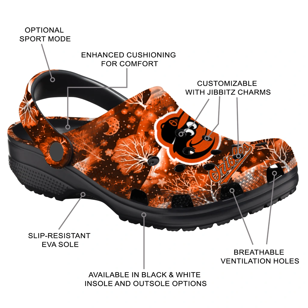 custom baltimore orioles snowy hills clogs new arrival custom baltimore orioles snowy hills clogs new arrival