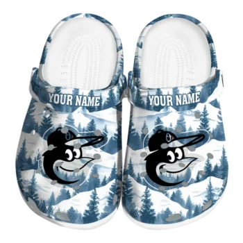 custom baltimore orioles snowy mountains clogs best selling