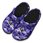custom baltimore ravens snowy hills clogs best selling