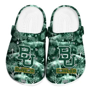 custom baylor bears snowy hills clogs best selling