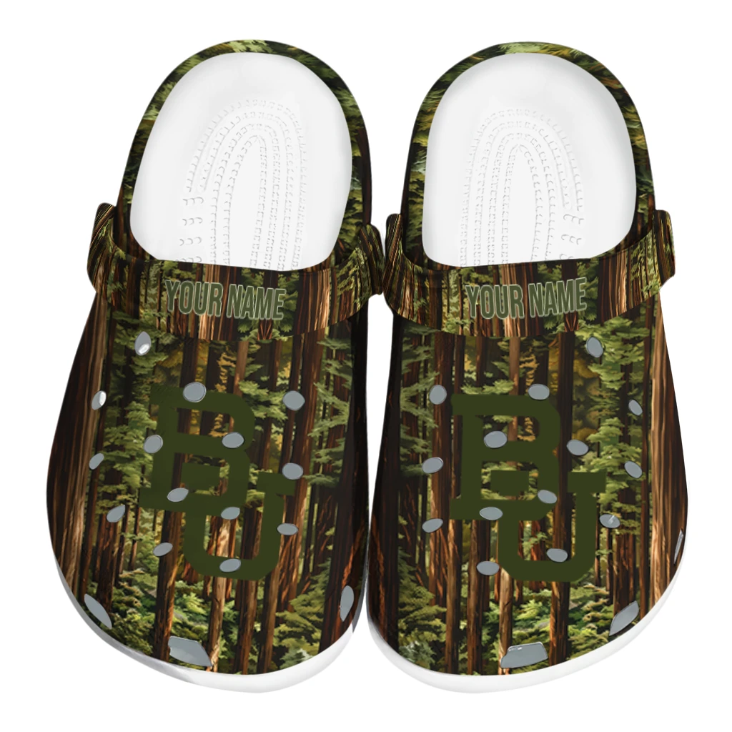 custom baylor bears woods forest designs clogs best selling custom baylor bears woods forest designs clogs best selling