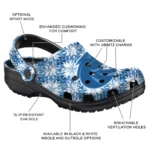 custom boise state broncos snowflake mosaic clogs best selling