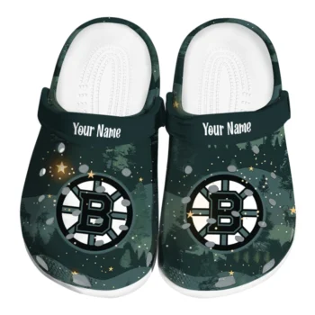 custom boston bruins deer nightscape clogs best selling