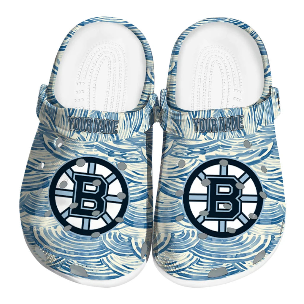 custom boston bruins sea swirls clogs best selling custom boston bruins sea swirls clogs best selling