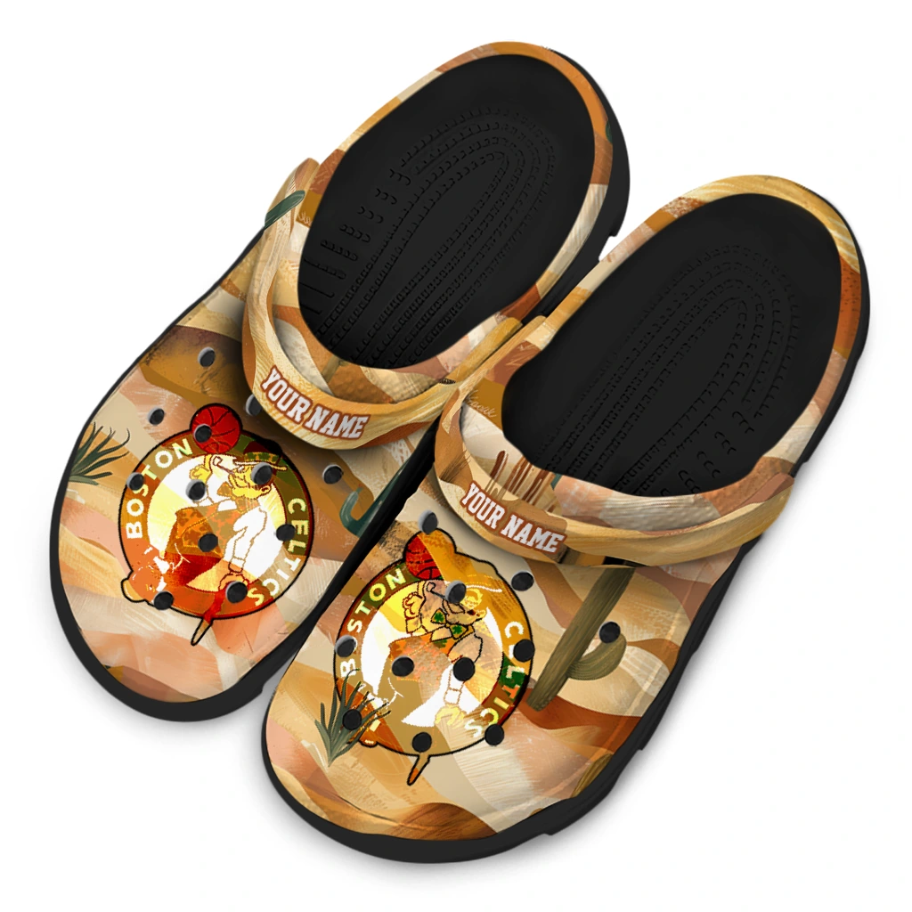 custom boston celtics desert layers clogs latest model custom boston celtics desert layers clogs latest model