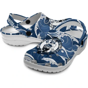 custom boston celtics wave flow clogs high quality