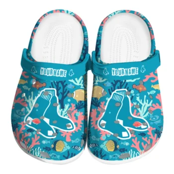 custom boston red sox tropical fish ocean clogs best selling