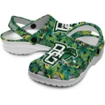 custom bowling green falcons tropical leaves clogs best selling