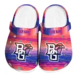 custom bowling green falcons wavy stripes clogs best selling