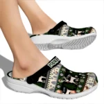 custom brooklyn nets christmas motif clogs best selling