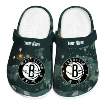 custom brooklyn nets deer nightscape clogs best selling