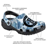 custom brooklyn nets mountain artwork clogs best selling