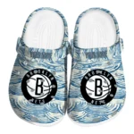 custom brooklyn nets sea swirls clogs best selling