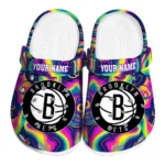 custom brooklyn nets swirling mushrooms clogs best selling