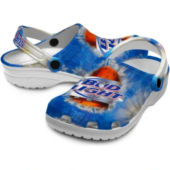 custom bud light beer blue white clogs high quality hey clogs