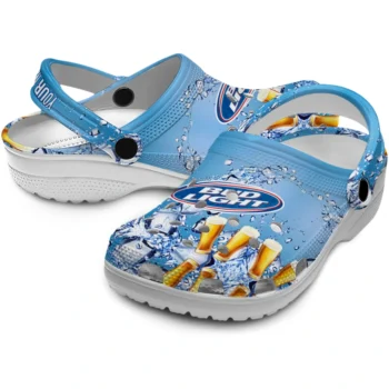 custom bud light iced beer blue yellow clogs high quality hey clogs