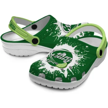 custom bud light lime brush green white clogs high quality hey clogs