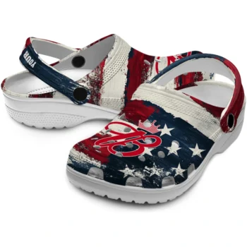 custom budweiser american pride red blue clogs high quality hey clogs