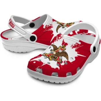 custom budweiser brush red white clogs high quality hey clogs