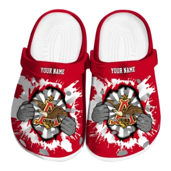 custom budweiser eagle ripped red white clogs best selling hey clogs