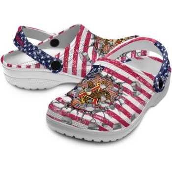 custom budweiser usa cross red blue clogs high quality hey clogs