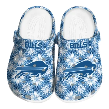 custom buffalo bills snowflake mosaic clogs best selling