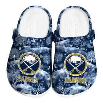 custom buffalo sabres snowy hills clogs best selling
