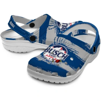 custom busch light apple flavors blue gray clogs high quality hey clogs