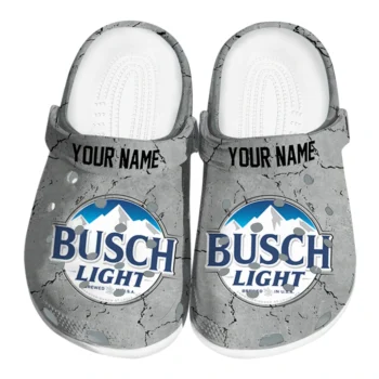 custom busch light busch icon gray blue clogs best selling hey clogs