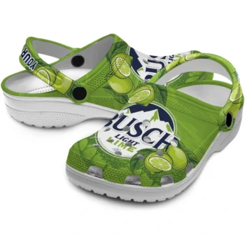 custom busch light lime leaf green yellow clogs high quality hey clogs