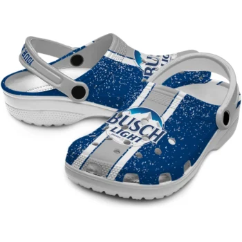 custom busch light strip mark blue gray clogs high quality hey clogs