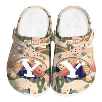 custom byu cougars desert cactus pattern clogs best selling
