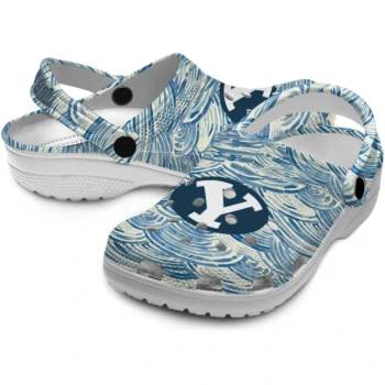 custom byu cougars sea swirls clogs high quality