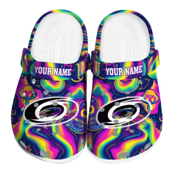 custom carolina hurricanes swirling mushrooms clogs best selling