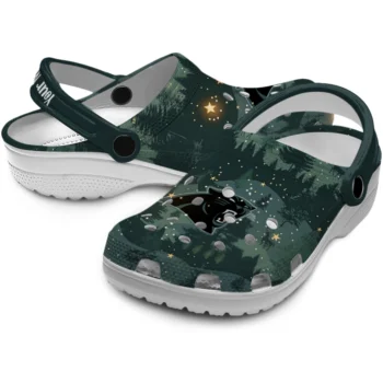 custom carolina panthers deer nightscape clogs high quality