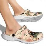 custom carolina panthers desert cactus pattern clogs best selling