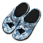 custom carolina panthers mountain artwork clogs best selling