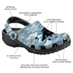custom carolina panthers sea swirls clogs best selling
