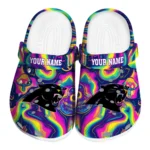 custom carolina panthers swirling mushrooms clogs best selling