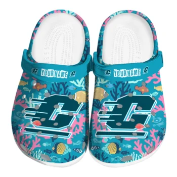 custom central michigan chippewas tropical fish ocean clogs best selling