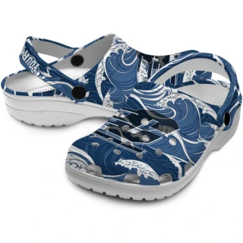 custom central michigan chippewas wave flow clogs high quality