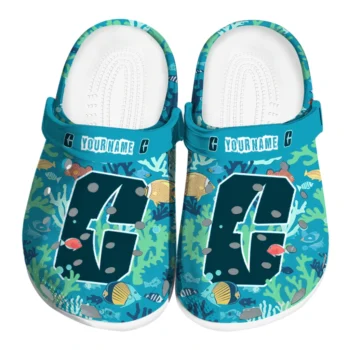 custom charlotte 49ers tropical fish ocean clogs best selling