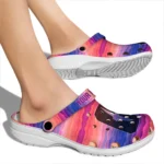 custom charlotte 49ers wavy stripes clogs best selling