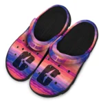 custom charlotte 49ers wavy stripes clogs best selling