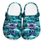 custom charlotte hornets snowy hills clogs best selling