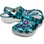 custom charlotte hornets snowy hills clogs best selling