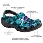 custom charlotte hornets snowy hills clogs best selling