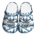 custom charlotte hornets snowy mountains clogs best selling
