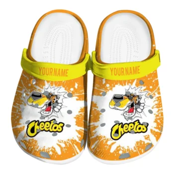 custom cheetos cheetah punch orange yellow clogs best selling hey clogs